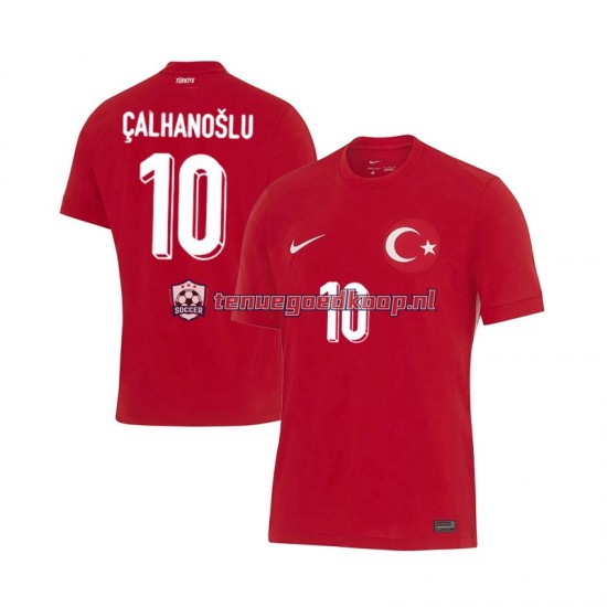 Uit Tenue van Turkije Hakan Calhanoglu 10 Heren EK 2024 Korte Mouw Uit Tenue van Turkije Hakan Calhanoglu 10 Heren EK 2024 Korte Mouw