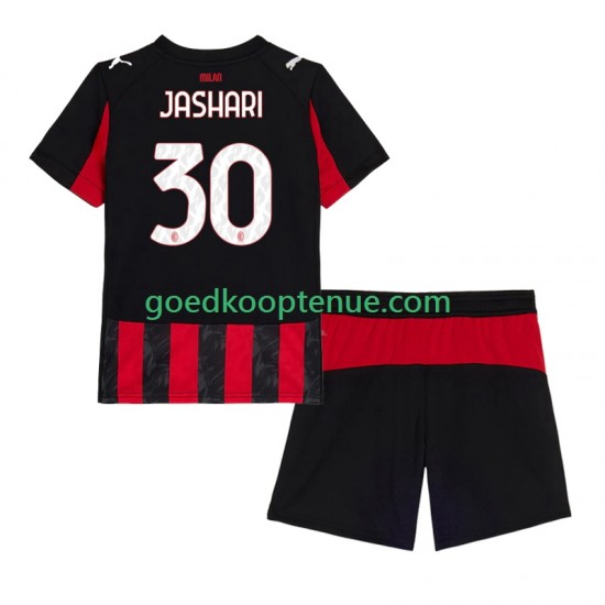 Thuis Tenue van AC Milan Ardon Jashari 30 Kind 2-13 jaar 2025-26 Korte Mouw