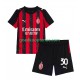 Thuis Tenue van AC Milan Ardon Jashari 30 Kind 2-13 jaar 2025-26 Korte Mouw