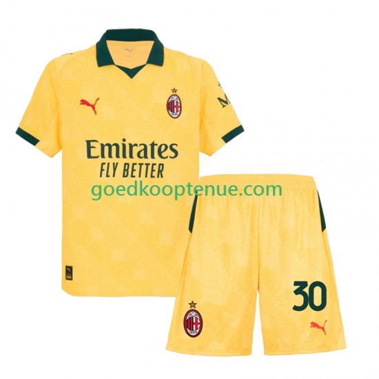 3de Tenue van AC Milan Ardon Jashari 30 Kind 2-13 jaar 2025-26 Korte Mouw