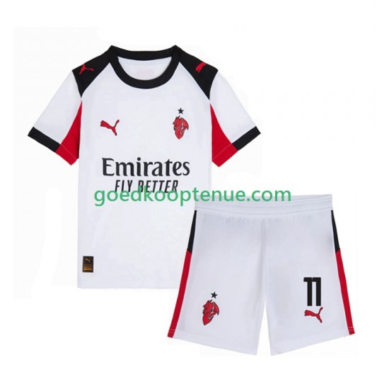 Uit Tenue van AC Milan Christian Pulisic 11 Kind 2-13 jaar 2025-26 Korte Mouw