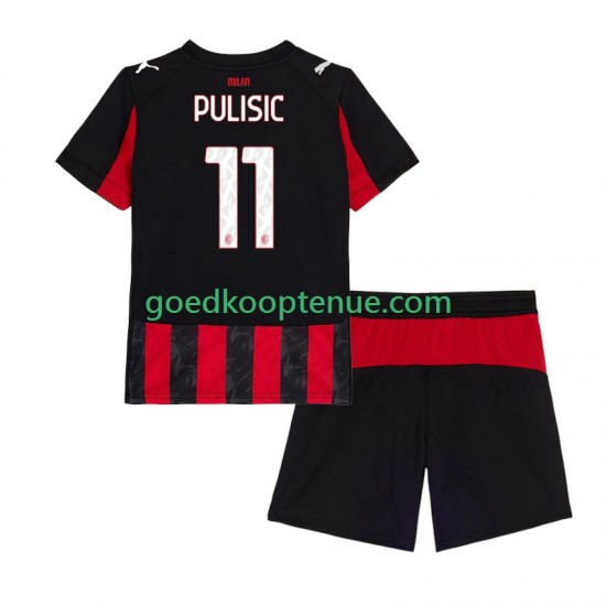 Thuis Tenue van AC Milan Christian Pulisic 11 Kind 2-13 jaar 2025-26 Korte Mouw