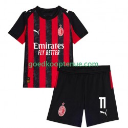 Thuis Tenue van AC Milan Christian Pulisic 11 Kind 2-13 jaar 2025-26 Korte Mouw