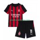 Thuis Tenue van AC Milan Christian Pulisic 11 Kind 2-13 jaar 2025-26 Korte Mouw