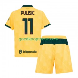 3de Tenue van AC Milan Christian Pulisic 11 Kind 2-13 jaar 2025-26 Korte Mouw