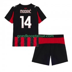 Thuis Tenue van AC Milan Luca Modric 14 Kind 2-13 jaar 2025-26 Korte Mouw