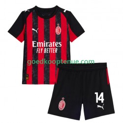 Thuis Tenue van AC Milan Luca Modric 14 Kind 2-13 jaar 2025-26 Korte Mouw