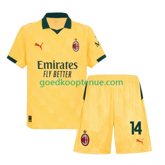 3de Tenue van AC Milan Luca Modric 14 Kind 2-13 jaar 2025-26 Korte Mouw