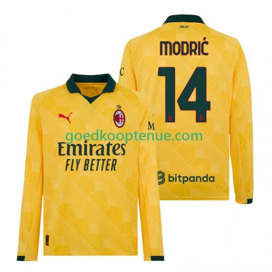3de Tenue van AC Milan Luca Modric 14 Heren 2025-26 Lange Mouw