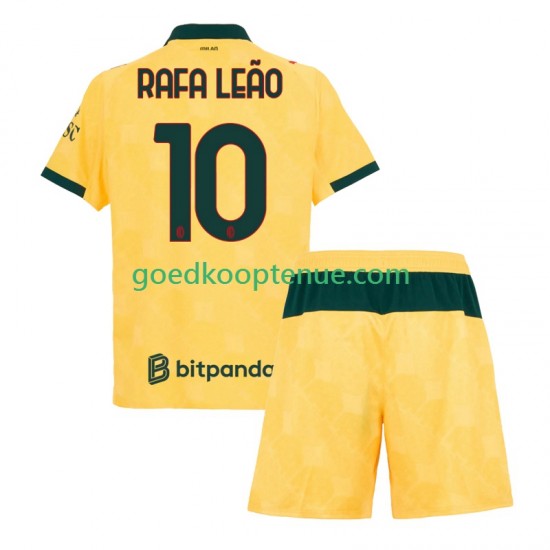 3de Tenue van AC Milan Rafael Leao 10 Kind 2-13 jaar 2025-26 Korte Mouw