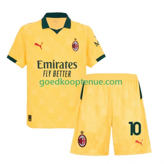 3de Tenue van AC Milan Rafael Leao 10 Kind 2-13 jaar 2025-26 Korte Mouw