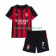 Thuis Tenue van AC Milan Santiago Gimenez 7 Kind 2-13 jaar 2025-26 Korte Mouw