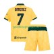 3de Tenue van AC Milan Santiago Gimenez 7 Kind 2-13 jaar 2025-26 Korte Mouw