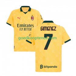3de Tenue van AC Milan Santiago Gimenez 7 Heren 2025-26 Korte Mouw