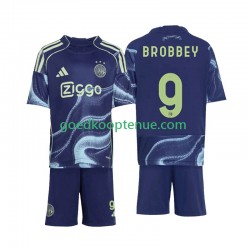 Uit Tenue van AFC Ajax Brian Brobbey 9 Kind 2-13 jaar 2025-26 Korte Mouw