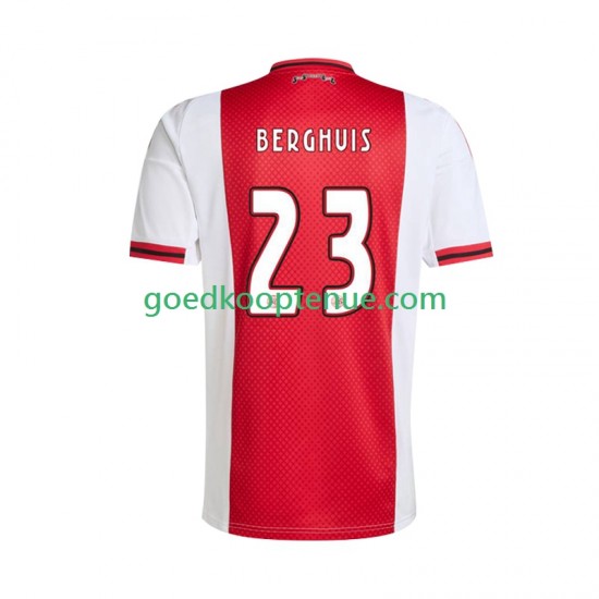 Thuis Tenue van AFC Ajax Steven Berghuis 23 Heren 2025-26 Korte Mouw