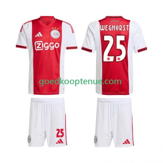 Thuis Tenue van AFC Ajax Wout Weghorst 25 Kind 2-13 jaar 2025-26 Korte Mouw