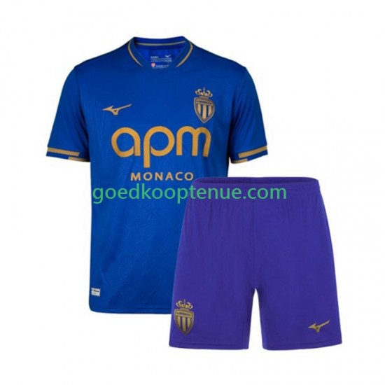 Uit Tenue van AS Monaco Kind 2-13 jaar 2025-26 Korte Mouw