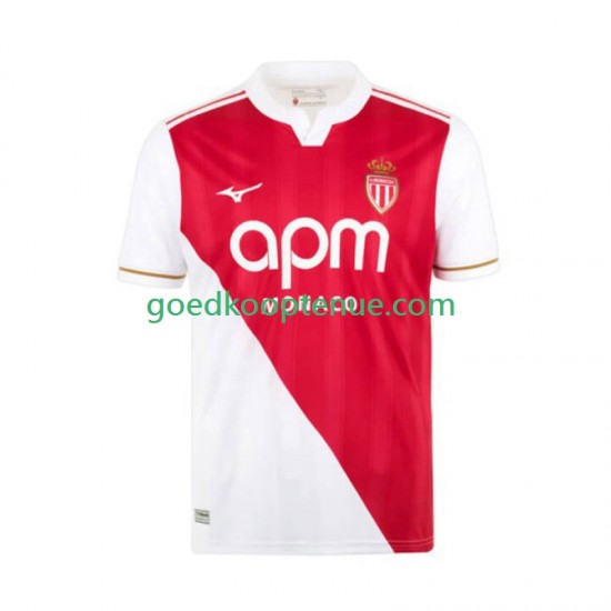 Thuis Tenue van AS Monaco Heren 2025-26 Korte Mouw