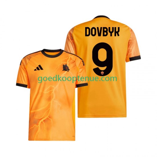Uit Tenue van AS Roma Artem Dovbyk 9 Heren 2025-26 Korte Mouw