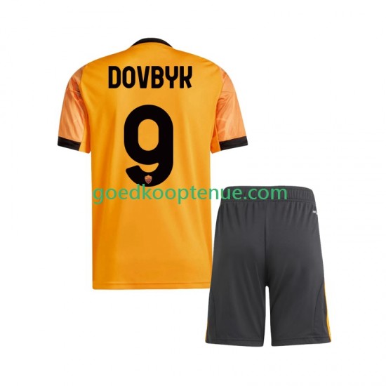 Uit Tenue van AS Roma Artem Dovbyk 9 Kind 2-13 jaar 2025-26 Korte Mouw