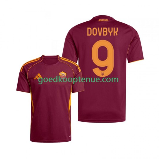 Thuis Tenue van AS Roma Artem Dovbyk 9 Heren 2025-26 Korte Mouw Thuis Tenue van AS Roma Artem Dovbyk 9 Heren 2025-26 Korte Mouw