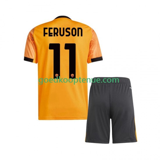Uit Tenue van AS Roma Evan Ferguson 11 Kind 2-13 jaar 2025-26 Korte Mouw