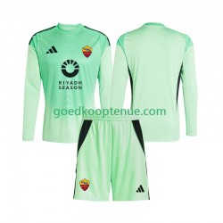 Uit 4de Tenue van AS Roma Keepersshirt Kind 2-13 jaar 2025-26 Lange Mouw