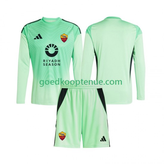 Uit 4de Tenue van AS Roma Keepersshirt Kind 2-13 jaar 2025-26 Lange Mouw