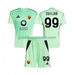 Uit 4de Tenue van AS Roma Keepersshirt Mile Svilar 99 Kind 2-13 jaar 2025-26 Korte Mouw