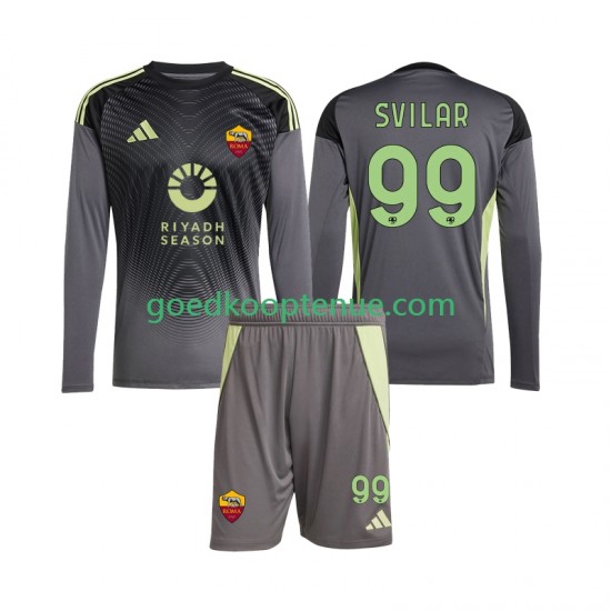 Thuis Tenue van AS Roma Keepersshirt Mile Svilar 99 Kind 2-13 jaar 2025-26 Lange Mouw Thuis Tenue van AS Roma Keepersshirt Mile Svilar 99 Kind 2-13 jaar 2025-26 Lange Mouw