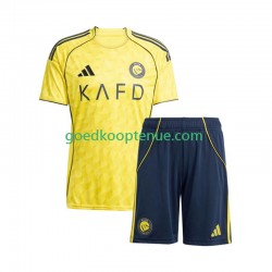 Thuis Tenue van Al Nassr Kind 2-13 jaar 2025-26 Korte Mouw