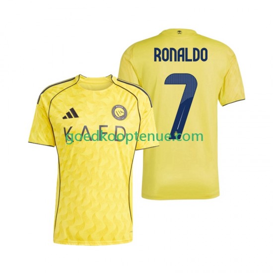 Thuis Tenue van Al Nassr Cristiano Ronaldo 7 Heren 2025-26 Korte Mouw