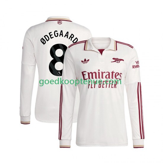 3de Tenue van Arsenal Martin Odegaard 8 Heren 2025-26 Lange Mouw