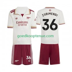 3de Tenue van Arsenal Martin Zubimendi 36 Kind 2-13 jaar 2025-26 Korte Mouw