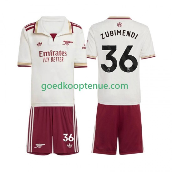 3de Tenue van Arsenal Martin Zubimendi 36 Kind 2-13 jaar 2025-26 Korte Mouw
