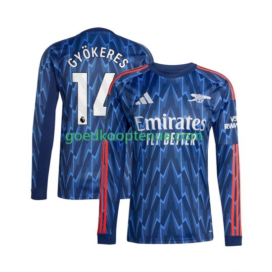 Uit Tenue van Arsenal Viktor Gyokeres 14 Heren 2025-26 Lange Mouw