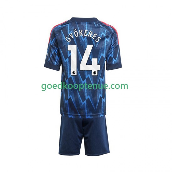 Uit Tenue van Arsenal Viktor Gyokeres 14 Kind 2-13 jaar 2025-26 Korte Mouw
