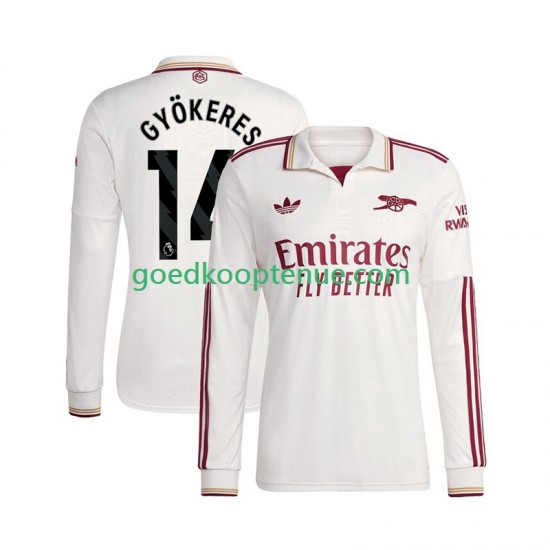 3de Tenue van Arsenal Viktor Gyokeres 14 Heren 2025-26 Lange Mouw 3de Tenue van Arsenal Viktor Gyokeres 14 Heren 2025-26 Lange Mouw