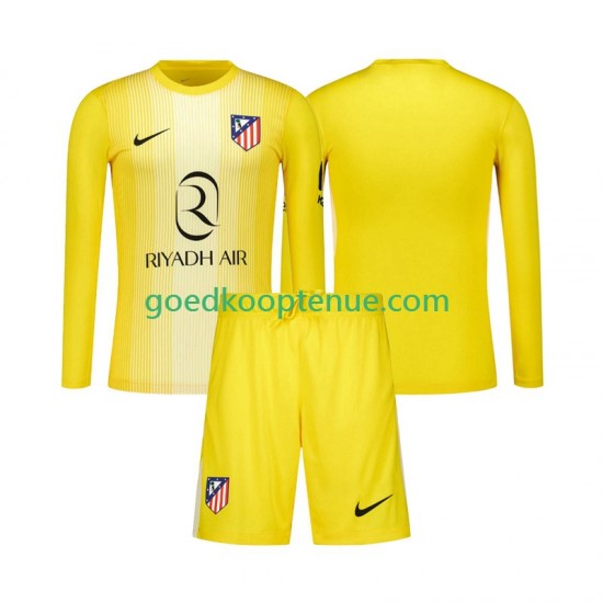 Thuis Tenue van Atlético Madrid Keepersshirt Kind 2-13 jaar 2025-26 Lange Mouw