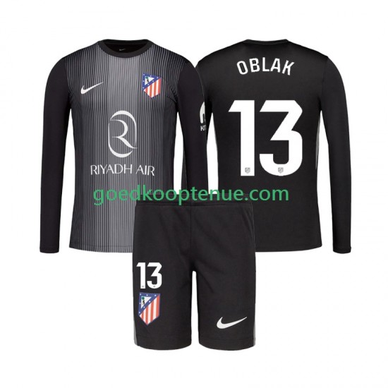 Uit Tenue van Atlético Madrid Keepersshirt Jan Oblak 13 Kind 2-13 jaar 2025-26 Lange Mouw