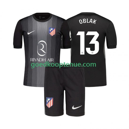 Uit Tenue van Atlético Madrid Keepersshirt Jan Oblak 13 Kind 2-13 jaar 2025-26 Korte Mouw