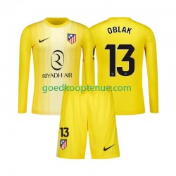 Thuis Tenue van Atlético Madrid Keepersshirt Jan Oblak 13 Kind 2-13 jaar 2025-26 Lange Mouw