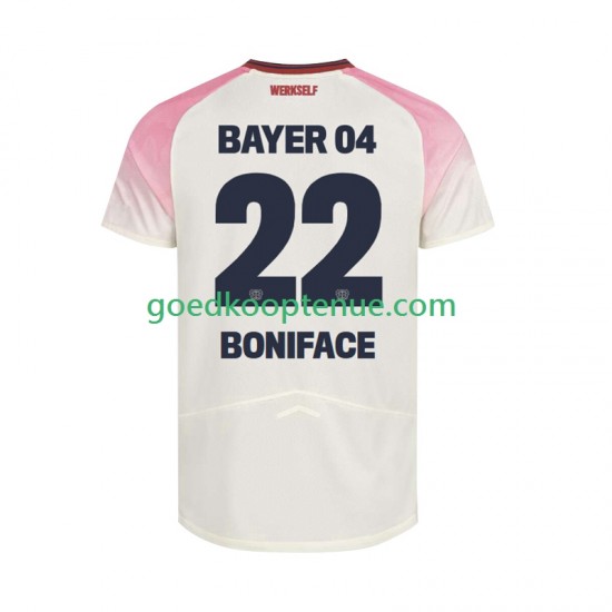 Uit Tenue van Bayer 04 Leverkusen Victor Boniface 22 Heren 2025-26 Korte Mouw