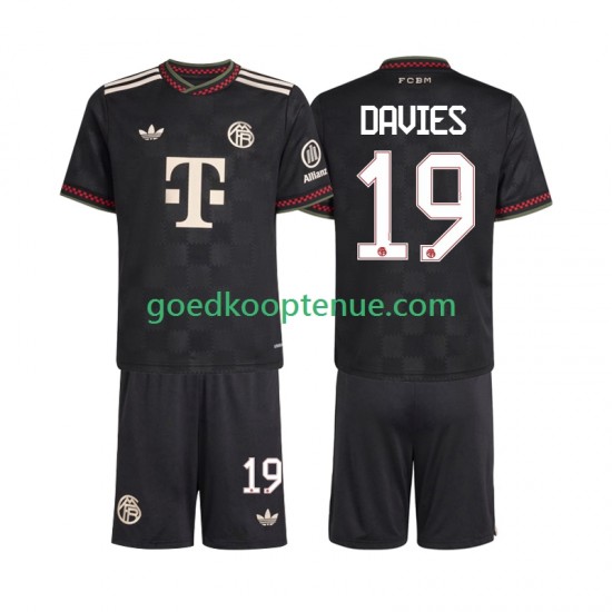 3de Tenue van FC Bayern München Alphonso Davies 19 Kind 2-13 jaar 2025-26 Korte Mouw
