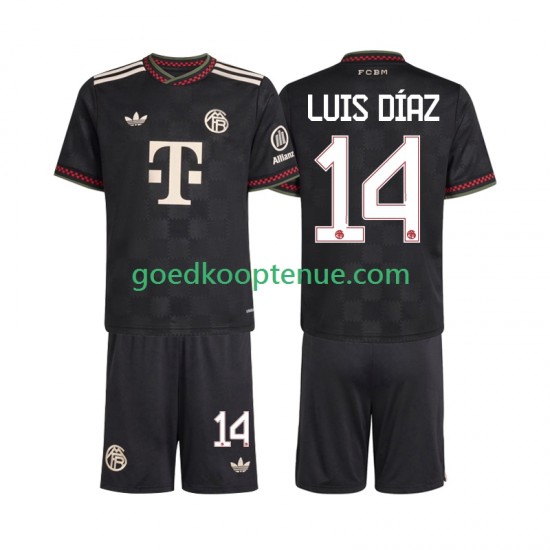 3de Tenue van FC Bayern München Luis Diaz 14 Kind 2-13 jaar 2025-26 Korte Mouw