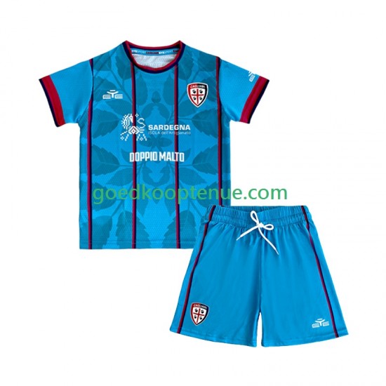 3de Tenue van Cagliari Kind 2-13 jaar 2025-26 Korte Mouw