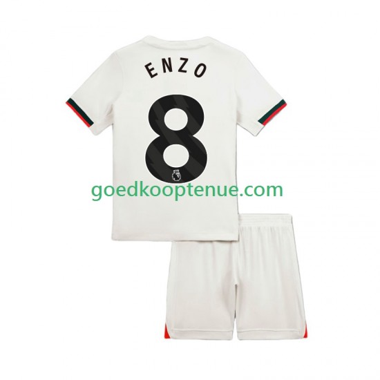 Uit Tenue van Chelsea Enzo Fernandez 8 Kind 2-13 jaar 2025-26 Korte Mouw