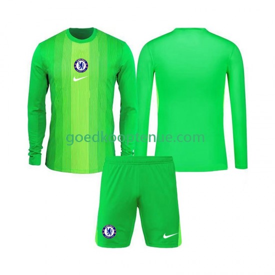 Uit Tenue van Chelsea Keepersshirt Kind 2-13 jaar 2025-26 Lange Mouw