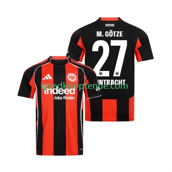 Thuis Tenue van Eintracht Frankfurt Mario Gotze 27 Heren 2025-26 Korte Mouw